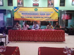 Koptu Ikwan.H Babinsa Koramil 05/Tulangan Hadiri Musdes Pengesahan RKP-Desa Tahun 2025