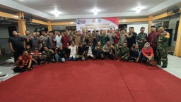 Koramil 0816/05 Tulangan - Kodim 0816/Sidoarjo Gelar Cangkrukan Hankamtibmas Pilkada Damai