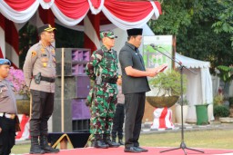 Apel Gelar Hankamtibmas Cipta Kondisi Pilkada, Wujud Kesiapsiagaan Kodim 0816/Sidoarjo Bersama Plt. Bupati Sidoarjo