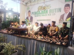 Babinsa Koramil 0816/10 Balongbendo Hadiri Musyawarah Desa Pembentukan Panitia Sedekah Bumi di Gagangkepuhsari