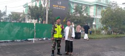 Sinergitas TNI Dalam Menjaga Keamanan Disaat Pelaksanaan Sholat Idul Fitri 1.Syawal 1446 H