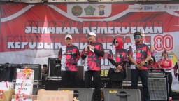 Semarak HUT ke-80 RI di Makodim 0816/Sidoarjo, Ribuan Warga Padati Fun Bike dan Olahraga Bersama, Simbol Kebersamaan TNI, Pemerintah, dan Masyarakat