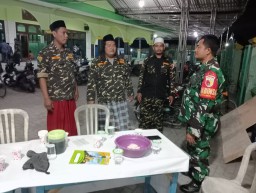 Babinsa dan Banser di Buduran Perkuat Keamanan Lingkungan dan Ciptakan Ketenteraman Warga