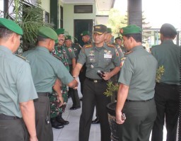 Disambut meriah, Danrem 084/BJ kunjungan kerja ke Kodim 0816/Sidoarjo