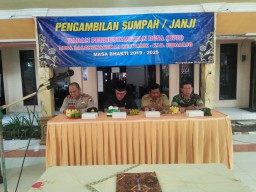 Danramil 0816/11 Tarik hadiri pelantikan anggota BPD Balong Mecekan