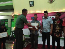 Anggota Koramil 0816/08 Jabon Hadiri Resepsi HUT Ke 74