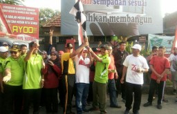 HUT RI ke 74, Forkopimka Tanggulangin Adakan Jalan Sehat Bersama Warga