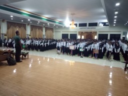 Kasdim 0816/Sidoarjo bekali mahasiswa Unusida dengan materi Wasbang