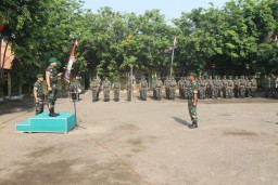 Dandim 0816/Sidoarjo pimpin upacara pembukaan Pra TMMD 106 Ds. Kupang