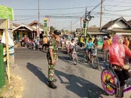 Sambut bulan 1 Muharrom 1441 H Desa Keret mengadakan relly sepeda.
