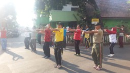 Koramil 0816/06 Tanggulangin laksanakan SKJ Bersama Forkopimka