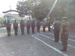 Danramil 0816/13 Wonoayu pimpin apel dan lanjutkan pembersihan