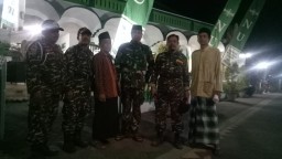 Babinsa Ramil 0816/11 Tarik hadiri Pengajian Lailatul Ijtma' MWC NU