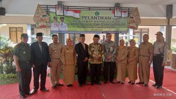 Danramil 0816/11 Tarik hadiri Pelantikan Penjabat Kepala Desa
