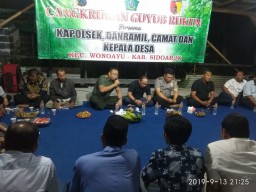 Danramil 0816/13 & Kapolsek Cangkrukan 3 Pilar Bersama Masyarakat