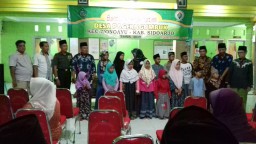 Babinsa 0816/13 Desa Pagerngumbuk Hadiri Santunan Anak Yatim Piatu
