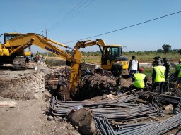 "Kodim 0816 /Sidoarjo membangun Infrasruktur di Desa Kupang Kec.Jabon