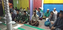 Koramil Gedangan bersama Satgas TMMD Tahlilan Bareng Toga dan Tomas