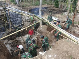 Kekuatan Satgas 106 Dikerahkan Semua, Kebut Pekerjaan TMMD