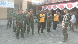 Danramil 0816/08 Jabon Memberikan Arahan Saat Apel Pagi