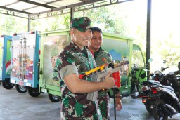 Heboh dengan kedatangan Senjata Pemusnah Satgas TMMD Ke 106