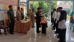 Danramil 0816/09 hadiri Sumpah Jabatan BPD Desa Sidomojo