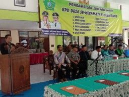 Danramil 07 Krembung Hadiri Pelantikan BPD Serentak di Pendopo