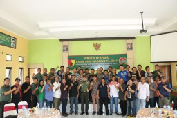 Binter Terpadu Kodim 0816 Sidoarjo Komsos Bersama pada Awak Media Pers