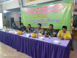 Wujudkan Pilkades Aman, Koramil 13 Wonoayu Hadiri Sosialisasi Pilkades