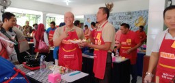 Danramil 0816/03 Buduran mengikuti lomba masak