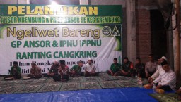 Babinsa 07/Krembung hadiri Pelantikan PAC GP Ansor dan Maulid Nabi