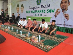 Danramil 0816/01 Kota hadiri Maulid Nabi Muhammad SAW 1441 H