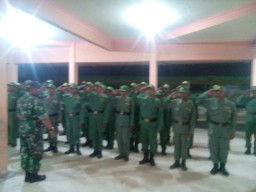 Pelda AkhmadAli Hadiri Pelatihan dan Pembinaan Linmas Desa Tambak Rejo