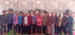 Danramil 0816/13 Wonoayu Hadiri Resepsi Pernikahan Putri Pelda Sugiyo