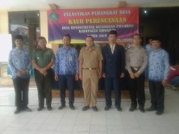 Danramil 0816/12 Prambon hadiri Pelantikan Kaur Perencanaan
