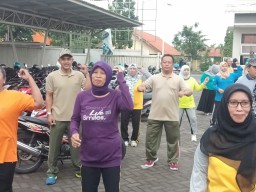Koramil 0816/12 Prambon beserta Forkopimka Prambon melaksanakan SKJ