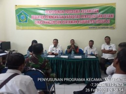 Serma Atot Hadiri kegiatan Penyusunan programa Kecamatan Sedati