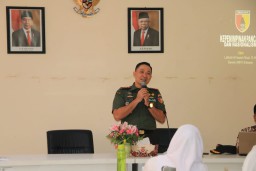 Dandim 0816/Sidoarjo berikan sosialisasi wasbang dan Belneg