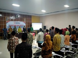 Babinsa Koramil0816/10 Balongbendo hadiri Pelantikan dan Bimtek