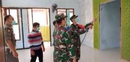 Cegah dan putus mata rantai penyebaran corona penyemprotan Desinfektan