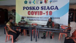BABINSA KORAMIL 0816/14 TAMAN LAKUKAN KOMSOS DENGAN TENAGA KESEHATAN