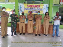 “Babinsa Koramil 0816/17 Gedangan siaga Posko Covid -19”