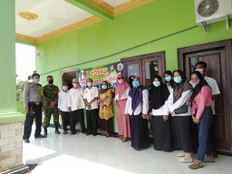 Koramil 0816/07 Krembung,Desa Kedung Rawan Bentuk Tim Relawan Covid19