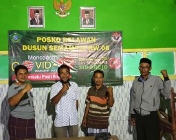 WARGA DUSUN SEMAMPIR RW 06 SIDOREJO SIAP MENDUKUNG PSBB