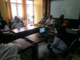 Koramil 0816/11 Tarik Menghadiri Acara Sosialisasi Koordinasi PSBB