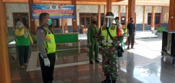 Tiga pilar Ds Sidomulyo laksanakan apel siaga dilanjutkan penyemprotan