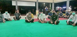 Danramil 0816 /11 Tarik, Hadiri Doa Bersama Forkopimka Secara Online