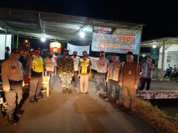 Koramil Krembung Pantau Check Point Ke Desa di Wilayah