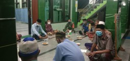 Babinsa Prambon hadiri rapat pelaksanaan Sholat Idul Fitri 1441 H