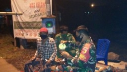Babinsa Kupang selalu Ingatkan Protokoler kesehatan cegahan Covid19